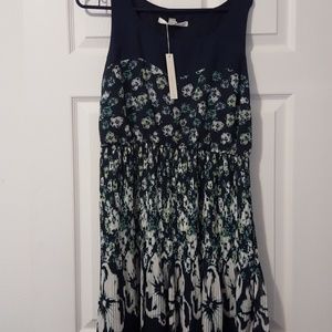 Lovely navy and white flower print